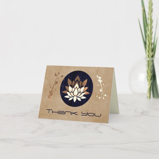 Tarjeta de agradecimiento Zen (Anverso)