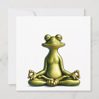 Tarjeta De Agradecimiento Zen Frog