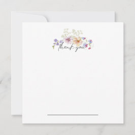 Tarjeta De Agradecimiento Zinnia Floral Gracias Notecard