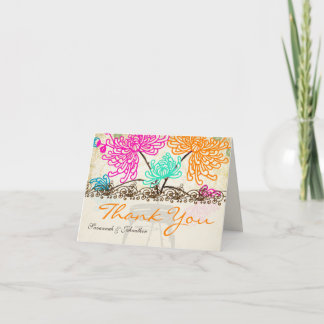 Tarjeta De Agradecimiento Zinnia Floral Mason Jar Gracias