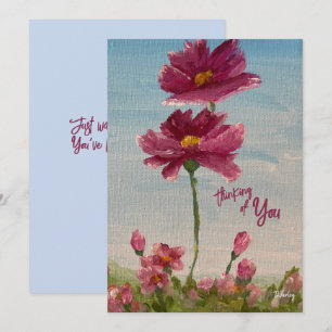 Tarjeta De Agradecimiento Zinnia garden Notecard