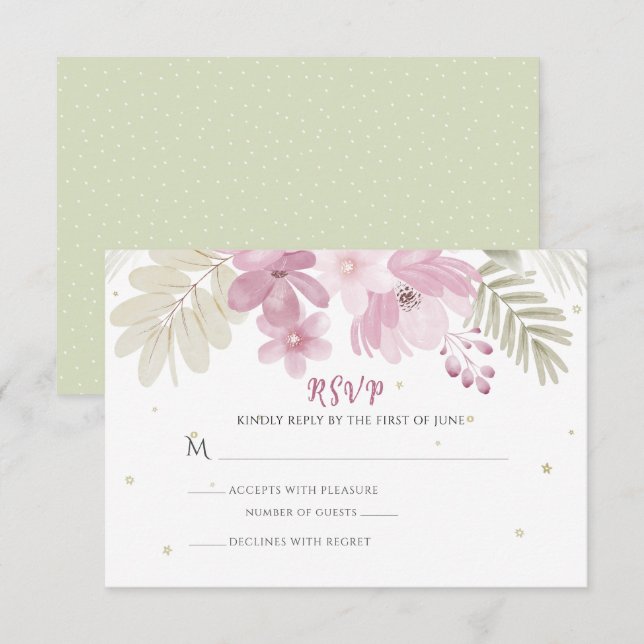 Tarjeta De Agradecimiento Zoe Flat Gracias Notecard (Anverso / Reverso)
