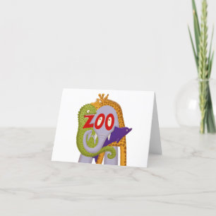 Tarjeta De Agradecimiento ¡Zoo!
