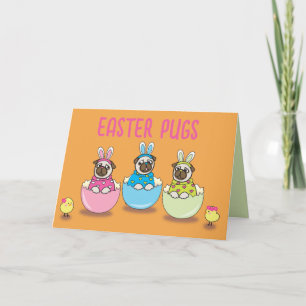 Tarjeta De Agradecimiento Zumbido AMOR A Pascua Día de conejito perro Doggy 