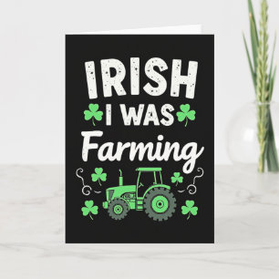 Tarjeta de agricultura irlandesa que era yo
