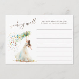 Tarjeta de Agua Floral Bridal Shower Well Wiers