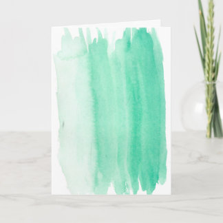 Tarjeta de agua verde azulada de Pascua