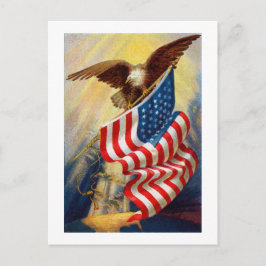 Tarjeta de águila patriótica