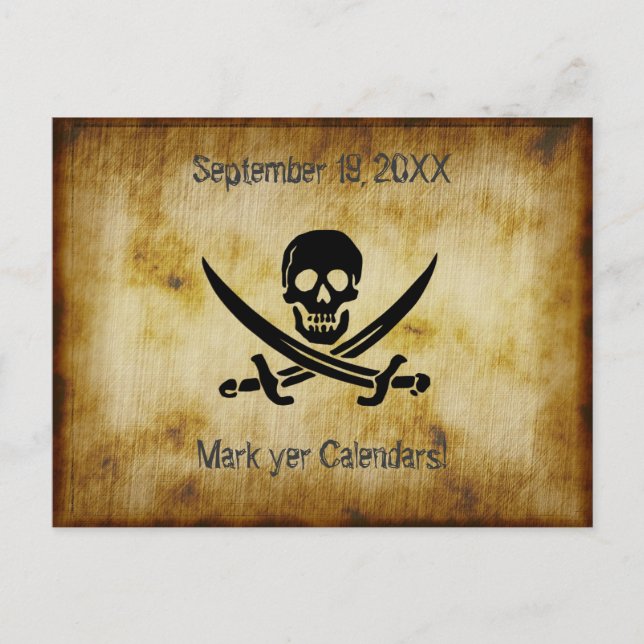 Tarjeta de Ahorro de Boda Pirata (Anverso)