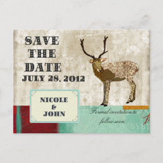 Tarjeta de Ahorro de Coche Ornamental Vintage Post