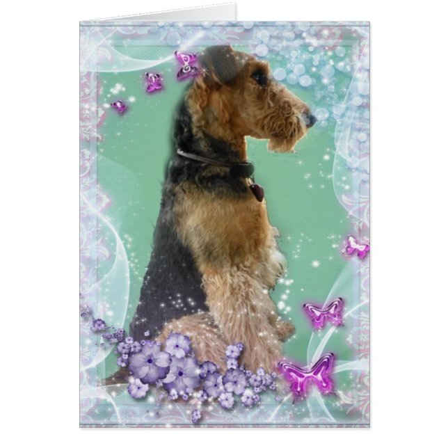 Tarjeta de Airedale Terrier (Frente)