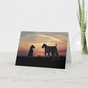 Tarjeta de Airedale Terrier