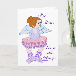 Tarjeta de alas de mamá