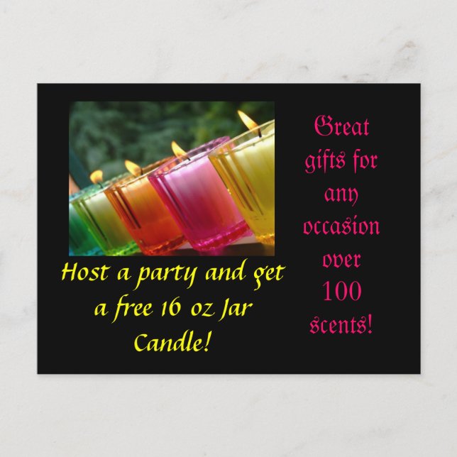 Tarjeta de albergue Candle Fiesta (Anverso)