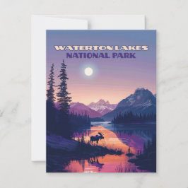 Tarjeta de Alberta Canadá para el Parque Nacional