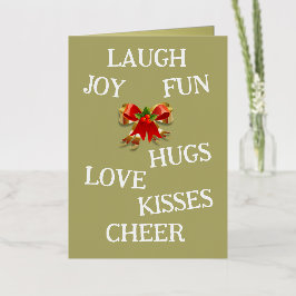 Tarjeta de alegría de Navidad