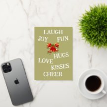 Tarjeta de alegría de Navidad