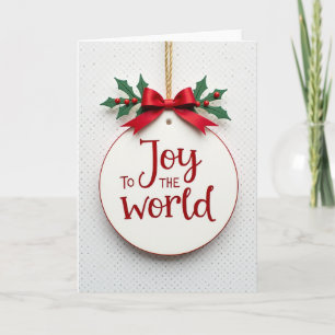 Tarjeta de Alegría de Navidad para el Mundo