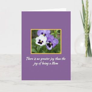 Tarjeta de Alegría Floral para Mamá