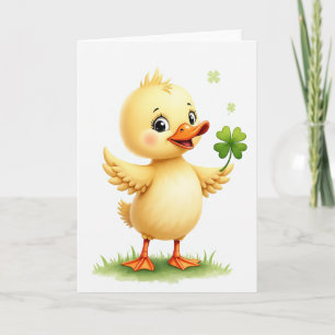 Tarjeta de alegría Lucky Duckling