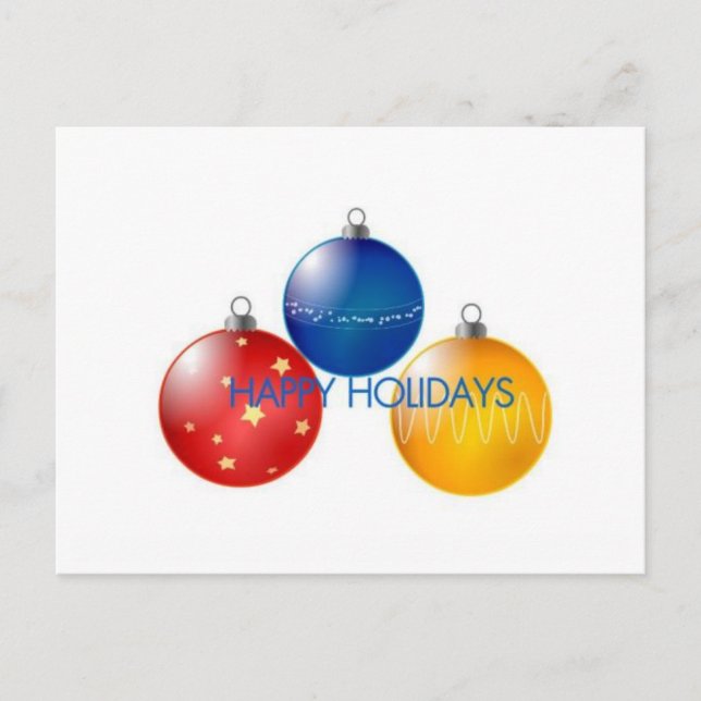 Tarjeta de alegría navideña (Anverso)