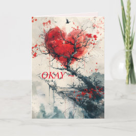 TARJETA DE ALENTAMIENTO DEL CORAZÓN ROTO