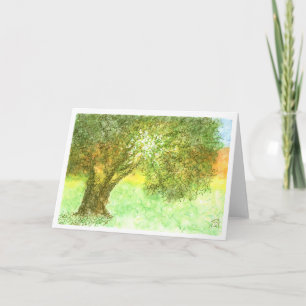 Tarjeta de Aleph del árbol del verano