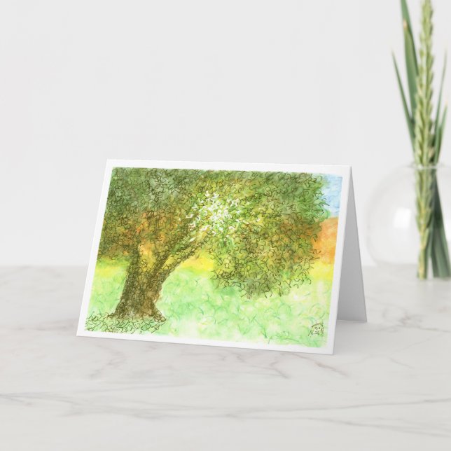 Tarjeta de Aleph del árbol del verano (Anverso)