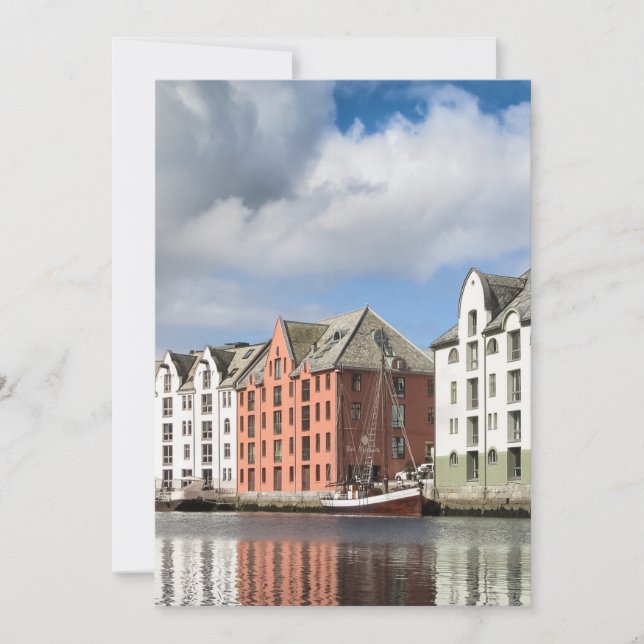 Tarjeta de Alesund Noruega (Anverso)