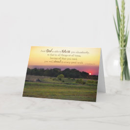 Tarjeta de aliento Abundant Blessings