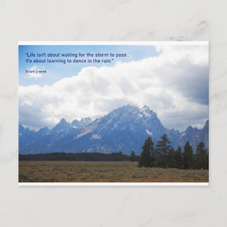 Tarjeta de aliento - Baile en la lluvia