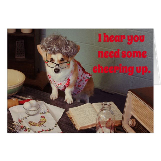 Tarjeta de aliento Corgi (Anverso (Horizontal))