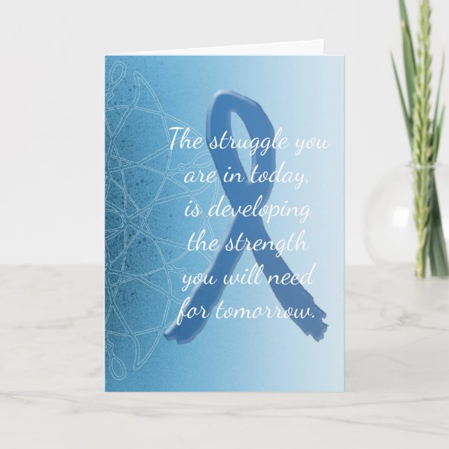 Tarjeta de aliento de amistad CFS de ME de apoyo (Anverso)