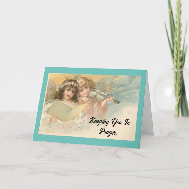 Tarjeta de aliento de ángeles de época (Anverso)