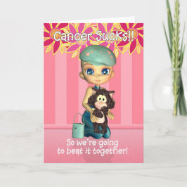 Tarjeta de aliento de Cancer Sucks