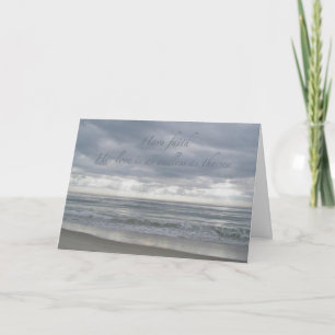 Tarjeta de aliento de Ocean Have Faith