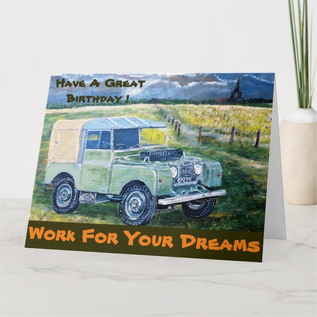 Tarjeta de aliento grande/cumpleaños (Anverso)