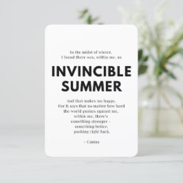 Tarjeta de aliento para cuidadores - Verano invenc
