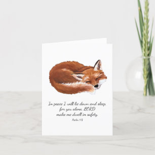 Tarjeta de aliento para Fox Sleeping