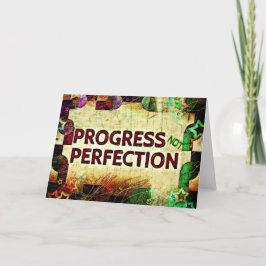 Tarjeta de aliento - Progreso No Perfección