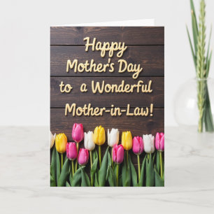 Tarjeta de alivio del Día de la Madre encantadora