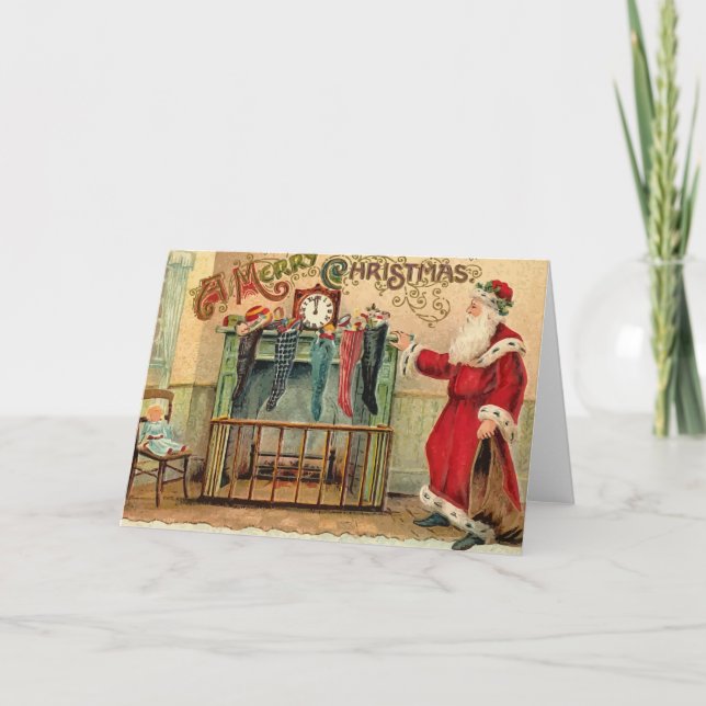 Tarjeta de almacenamiento de Navidad Vintage (Anverso)