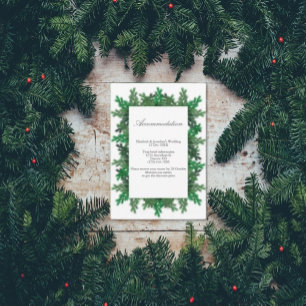 Tarjeta de alojamiento Boda para ramas de árbol de