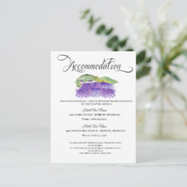 Tarjeta de alojamiento de boda en viñedo toscano