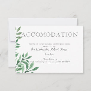 TARJETA DE ALOJAMIENTO DE Foliage Bouquet
