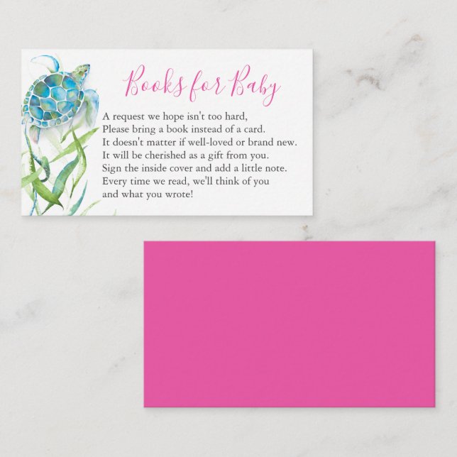 Tarjeta De Alojamiento De Invitación Para Bebés (Anverso / Reverso)