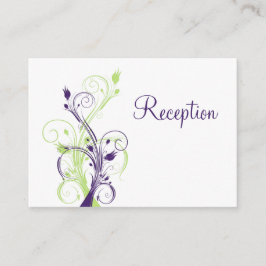 Tarjeta De Alojamiento De La Recepción De Floral V