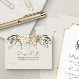 Tarjeta De Alojamiento De Las Aguas Marinas Diaper