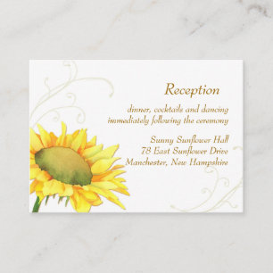 Tarjeta De Alojamiento De Recepción De Boda De Gir