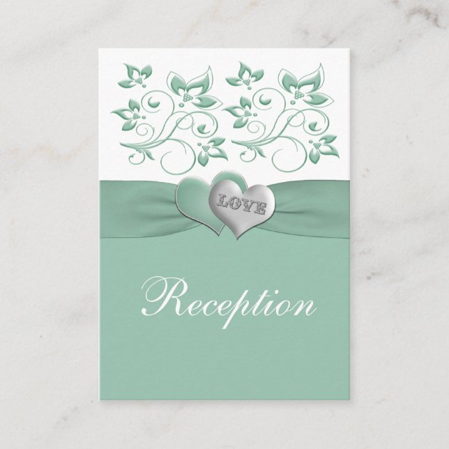 Tarjeta De Alojamiento De Recepción De Flores Blan (Anverso)